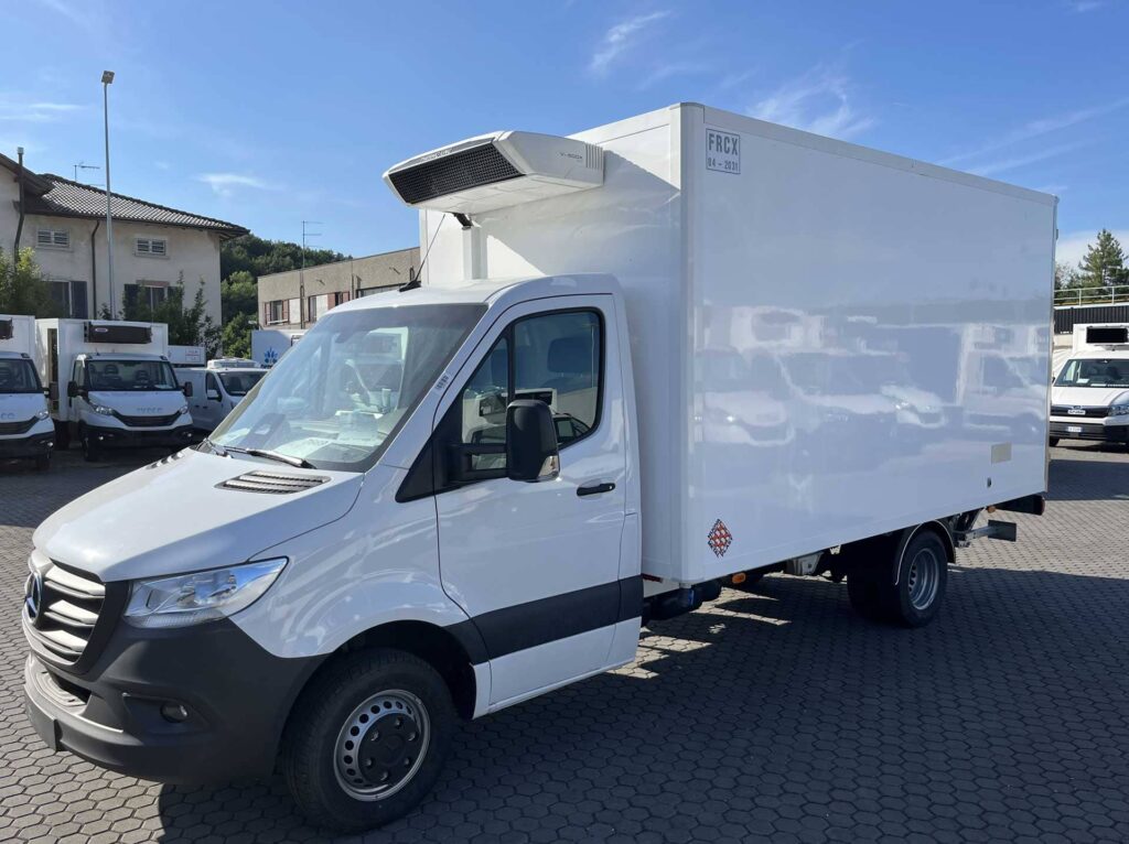 Furgone isotermico bianco